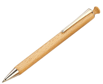 Stylo en bois en hetre personnalise publicitaire STB005
