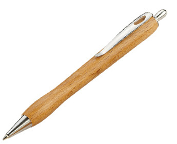 Stylo en bois en hetre personnalise publicitaire STB011